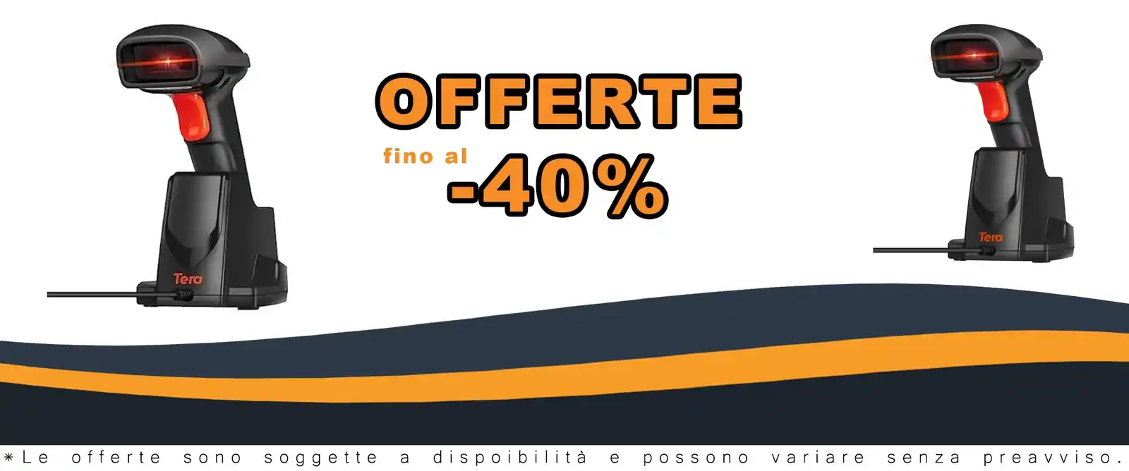 Scanner barcode wireless 2.4GHz 1D laser con stazione ricarica