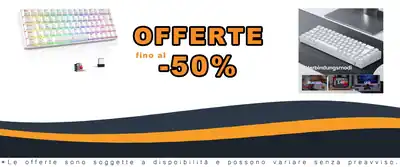 TECURS RGB Illuminato 65% TKL Tastiera Gamistica Batteria/2.4GBluetooth