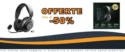 SteelSeries Arctis Nova Gaming Headset - Multiplattaforma - 40h Batteria
