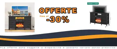 Mmobile TV Cabinet con Effetto Fuoco LED 120 cm Cabina TV