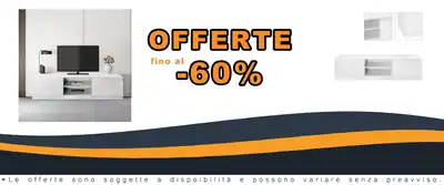 Supporto TV in Legno MDF Bianco ML-Design 120x36x40cm StorageCabina