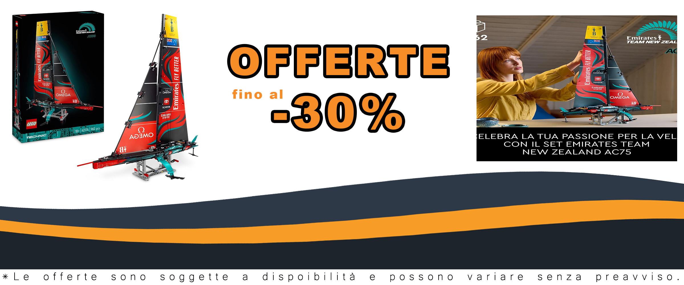 Modellino LEGO Technic Emirates Team New Zealand AC75 - Yacht da Costruire con Dettagli Realistici