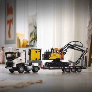 LEGO Technic Autocarro Volvo FMX ed Escavatore EC230 assemblato