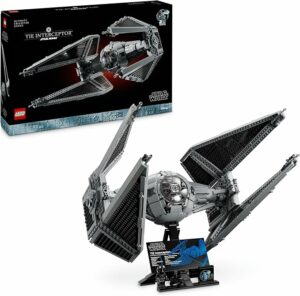 LEGO Star Wars TIE Interceptor: modellino da collezione con espositore e dettagli esclusivi per il 25° anniversario 