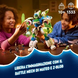LEGO DREAMZzz 3 in 1 Battle Mech di Mateo e Z-Blob con accessori