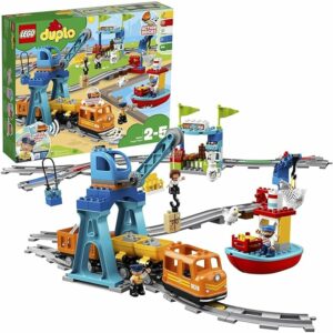 LEGO DUPLO Il Grande Treno Merci con luci, suoni e accessori perfetti per bambini da 2 a 5 anni 