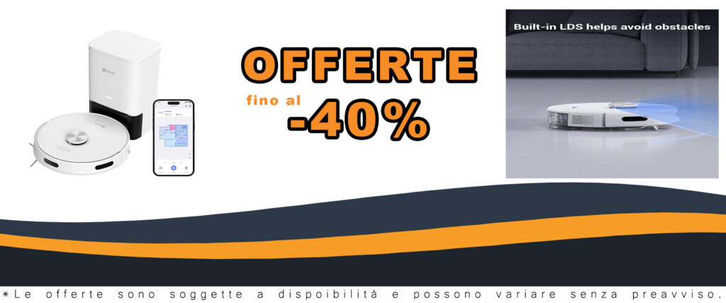 EZVIZ RE5 Plus Robot Aspirapolvere con Base a Svuotamento Automatico e Coupon