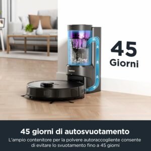 Eureka NERE10s: robot aspirapolvere e lavapavimenti per pulizie senza sforzo