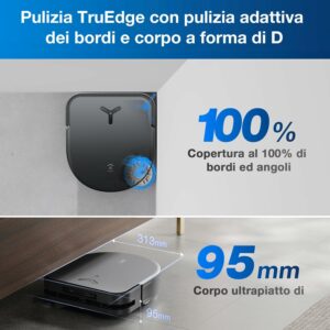 Robot aspirapolvere e lavapavimenti ECOVACS DEEBOT X5 OMNI con lavaggio a caldo, 12.800Pa e codici sconto esclusivi.