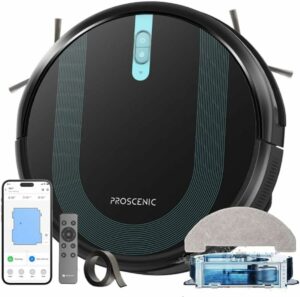 Proscenic 850T Robot Aspirapolvere Lavapavimenti in azione nella casa