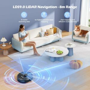 Robot Aspirapolvere Lubluelu SL68, potente e versatile per pavimenti e peli di animali  