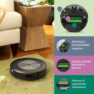 iRobot Roomba J7, robot aspirapolvere con mappatura intelligente e rilevamento ostacoli