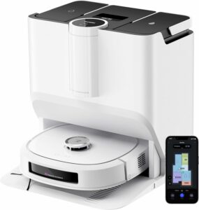 Eureka J20 Robot Aspirapolvere Lavapavimenti con Mappatura 3D e Stazione Autopulente
