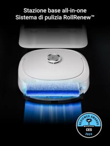 Eureka J20 Robot Aspirapolvere Lavapavimenti con Mappatura 3D e Stazione Autopulente
