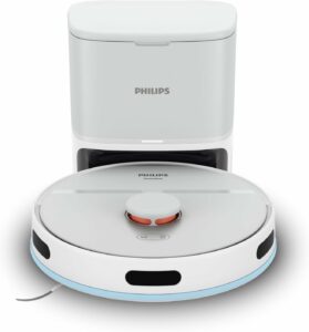 Robot aspirapolvere e lavapavimenti Philips HomeRun 2000 in azione  