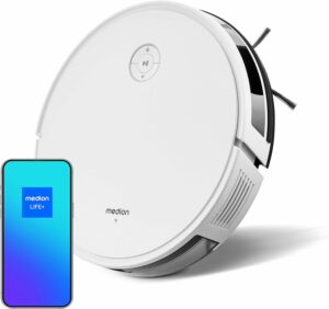 Aspirapolvere robot MEDION S35 con navigazione giroscopica e controllo app  