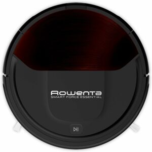 Robot aspirapolvere Rowenta RR6943 Smart Force in azione su pavimenti duri, autonomia 150 minuti, scopri coupon e codici sconto.