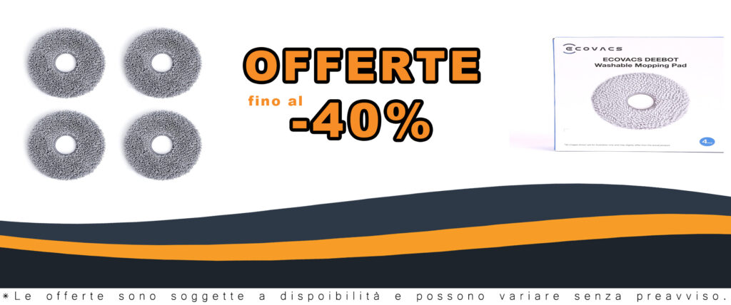 Panni lavabili e riutilizzabili ECOVACS per DEEBOT T30 PRO OMNI