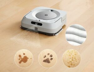 iRobot Braava Jet m6-138 lavapavimenti bianco con Precision Jet Spray