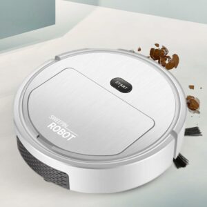 Robot aspirapolvere e lavapavimenti combinato in azione