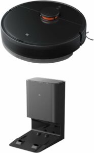 Robot Xiaomi Vacuum-Mop 2 Ultra nero con tecnologia avanzata, ideale per una pulizia efficace e smart.