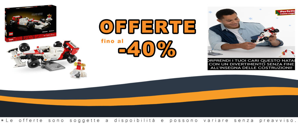 LEGO Icons McLaren MP4/4, modellino auto F1 con minifigure di Ayrton Senna, perfetto per collezionisti e appassionati di LEGO