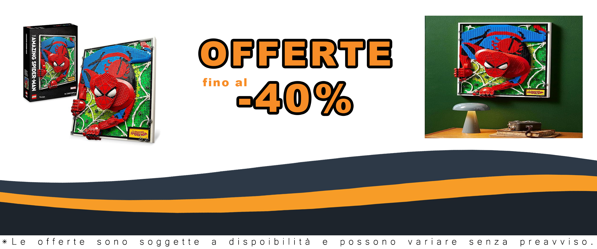 LEGO ART The Amazing Spider-Man, decorazione 3D perfetta per la casa, con codici sconto e coupon speciali disponibili 
