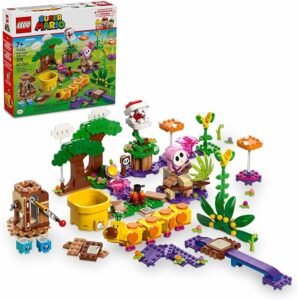 LEGO Super Mario Soda Jungle Maker Set, giungla personalizzabile con Wiggler e timido rosa 