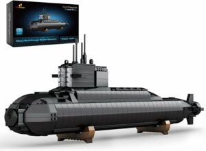 JMBricklayer Kit Sottomarino Nucleare 61505 in esposizione con luci