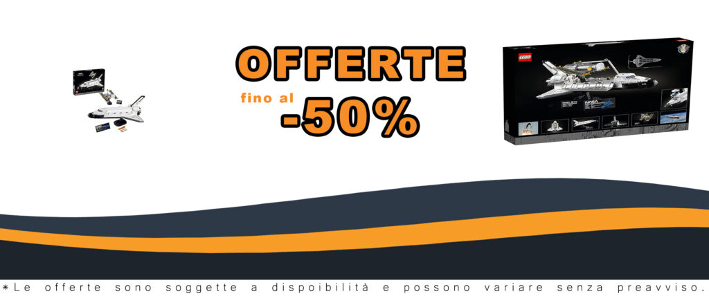 LEGO Icons NASA Space Shuttle Discovery set 10283 con Telescopio Hubble e Braccio Robotico