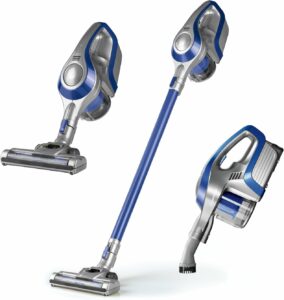 CLEANmaxx aspirapolvere a ciclone Senza Cavo Blu/Argento  