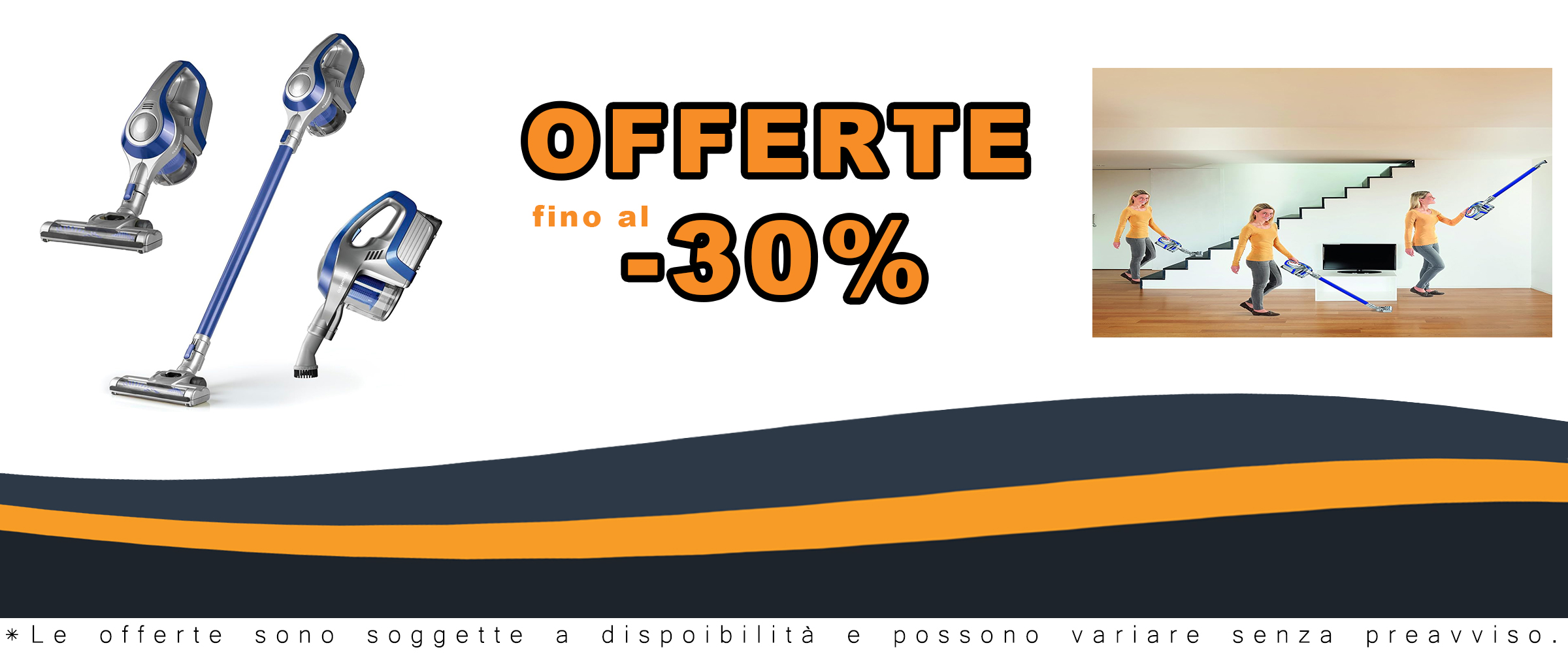 CLEANmaxx aspirapolvere a ciclone Senza Cavo Blu/Argento  