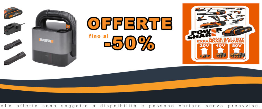 WORX WX030, aspirapolvere auto senza fili, potente e compatto