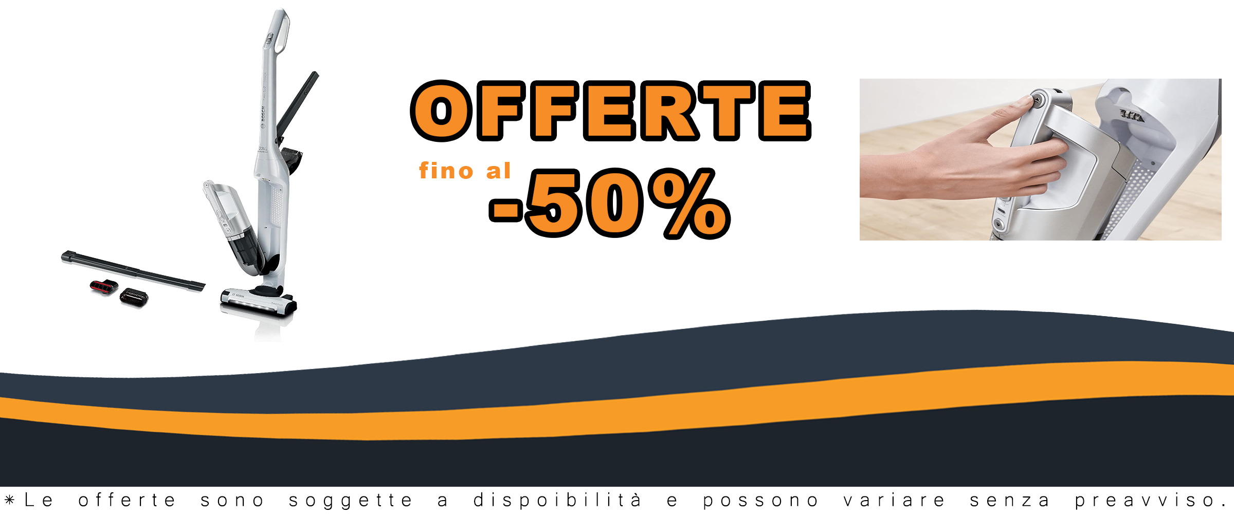 Bosch BCH3P2301, scopa elettrica Flexxo Gen2 Serie 4, bianca