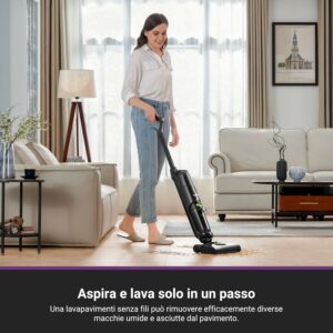 Aspirapolvere Eureka NEW400 senza fili con spazzola autopulente per pavimenti  