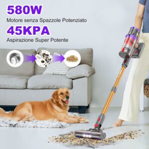 Immagine del Coovy SU7, Aspirapolvere senza fili con touchscreen LED  