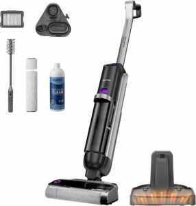Eureka RapidWash NEW630 in azione, aspirapolvere e lavapavimenti con asciugatura ad aria calda  