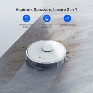 EZVIZ RE4C Plus Robot Aspirapolvere e Lavapavimenti in azione  