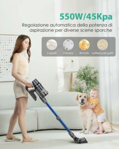 Immagine dell'aspirapolvere Linkifly A10 senza fili, potente e versatile  