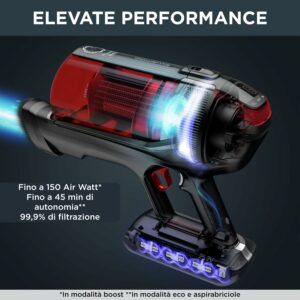Aspirapolvere Rowenta X-Force 12.60 Animal Care, senza fili, ideale per peli di animali e superfici difficili  