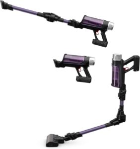 Aspirapolvere Rowenta XForce Flex 9.60 in azione su pavimenti duri  