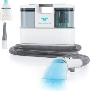 HAUSHOF StainZapper Air, lavatappeti portatile cordless con motore brushless, perfetto per divano, tappeti e sedili auto.