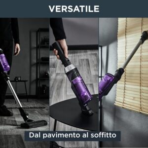 Aspirapolvere senza filo Rowenta RH1129 X-Nano Essential in azione su superfici diverse  