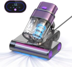Homuserr Aspiratore per Materassi con Luce UV, potente e igienizzante, perfetto per rimuovere polvere e acari