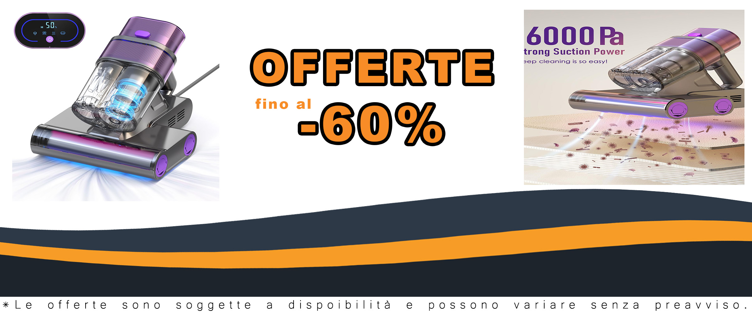 Homuserr Aspiratore per Materassi con Luce UV, potente e igienizzante, perfetto per rimuovere polvere e acari