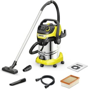 Karcher WD 6 P S V-30/6/22/T aspirapolvere secco e bagnato con serbatoio in acciaio inox da 30 litri e funzione soffiaggio