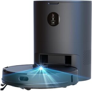 Imou Robot Aspirapolvere 6500 Pa RV1 PRO con stazione di aspirazione automatica e navigazione Lidar