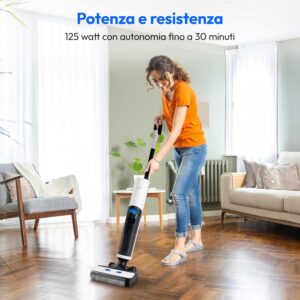 Immagine del MEDION Pulitore per pavimenti duri LIFE H20, un lavapavimenti cordless con batteria ricaricabile e funzione autopulente