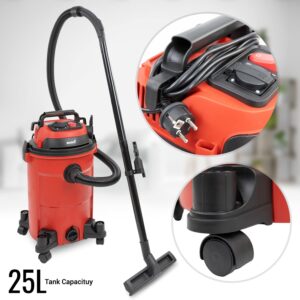 Aspirapolvere MaxxHome 25L con funzione umido/secco, bocchetta combi e tubo flessibile da 3m