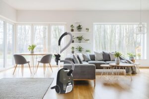 Hoover TELIOS Extra TXL20PET 011, un aspirapolvere slitta potente e silenzioso con borsa, ideale per animali domestici.